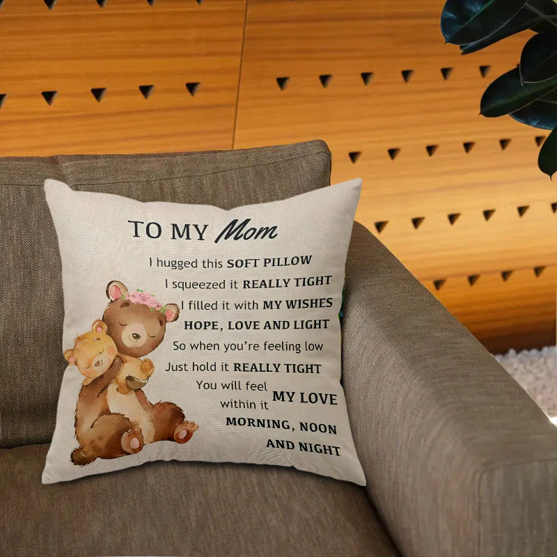 Coussin décoratif poétique pour maman – Style tendre et message réconfortant – Cadeau femme, fête des mères, chambre ou salon - Image 8