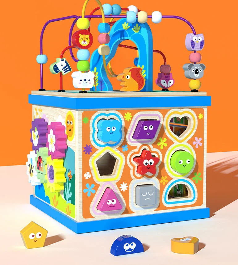 Cube d'Activités Éducatif Bébé Enfant – Jouet d’Éveil Multifonction pour Apprentissage Précoce - Image 3