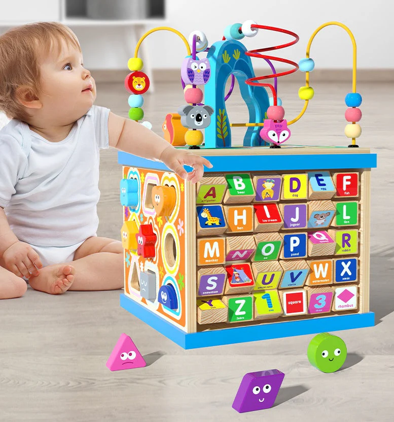 Cube d'Activités Éducatif Bébé Enfant – Jouet d’Éveil Multifonction pour Apprentissage Précoce - Image 5