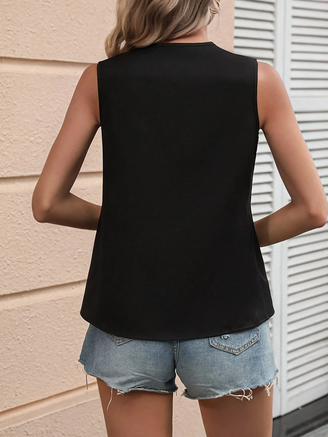 Débardeur asymétrique élégant pour femme – Style chic printemps/été - Image 2