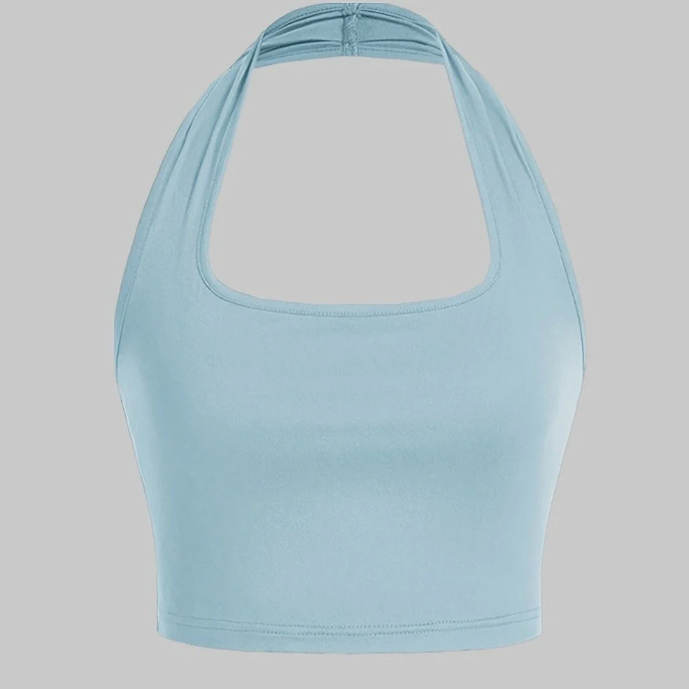 Débardeur dos nu femme - Style casual avec col halter pour l'été - Image 18