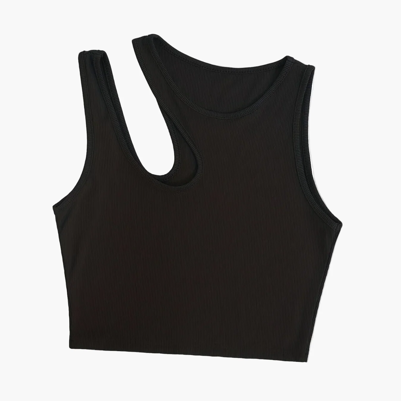 Débardeur femme style asymétrique tendance pour l'été - coupe courte, look sexy et moderne - Image 10