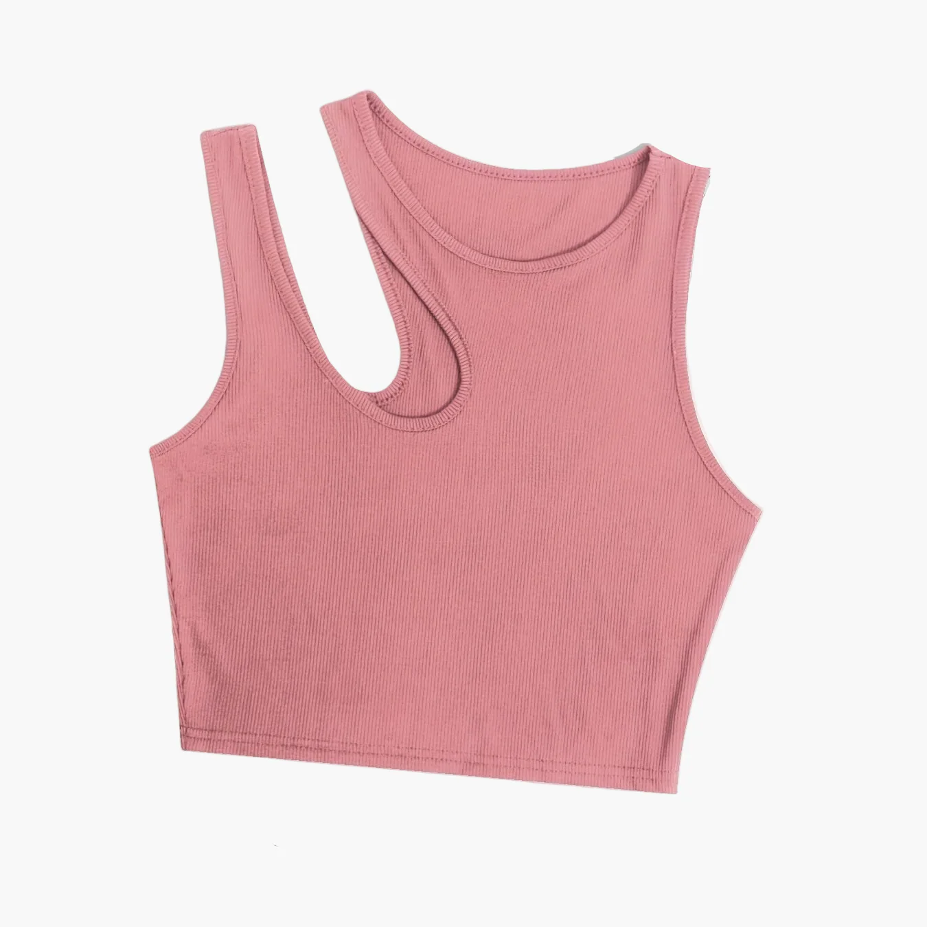 Débardeur femme style asymétrique tendance pour l'été - coupe courte, look sexy et moderne - Image 11