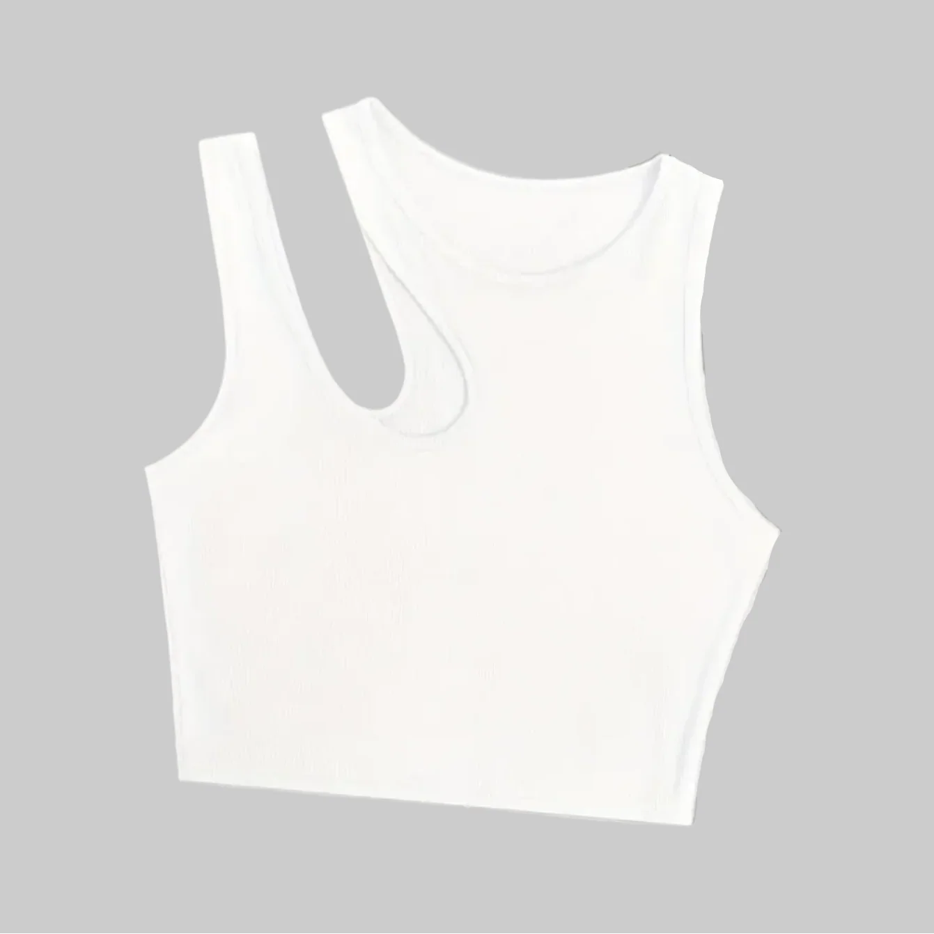Débardeur femme style asymétrique tendance pour l'été - coupe courte, look sexy et moderne - Image 12