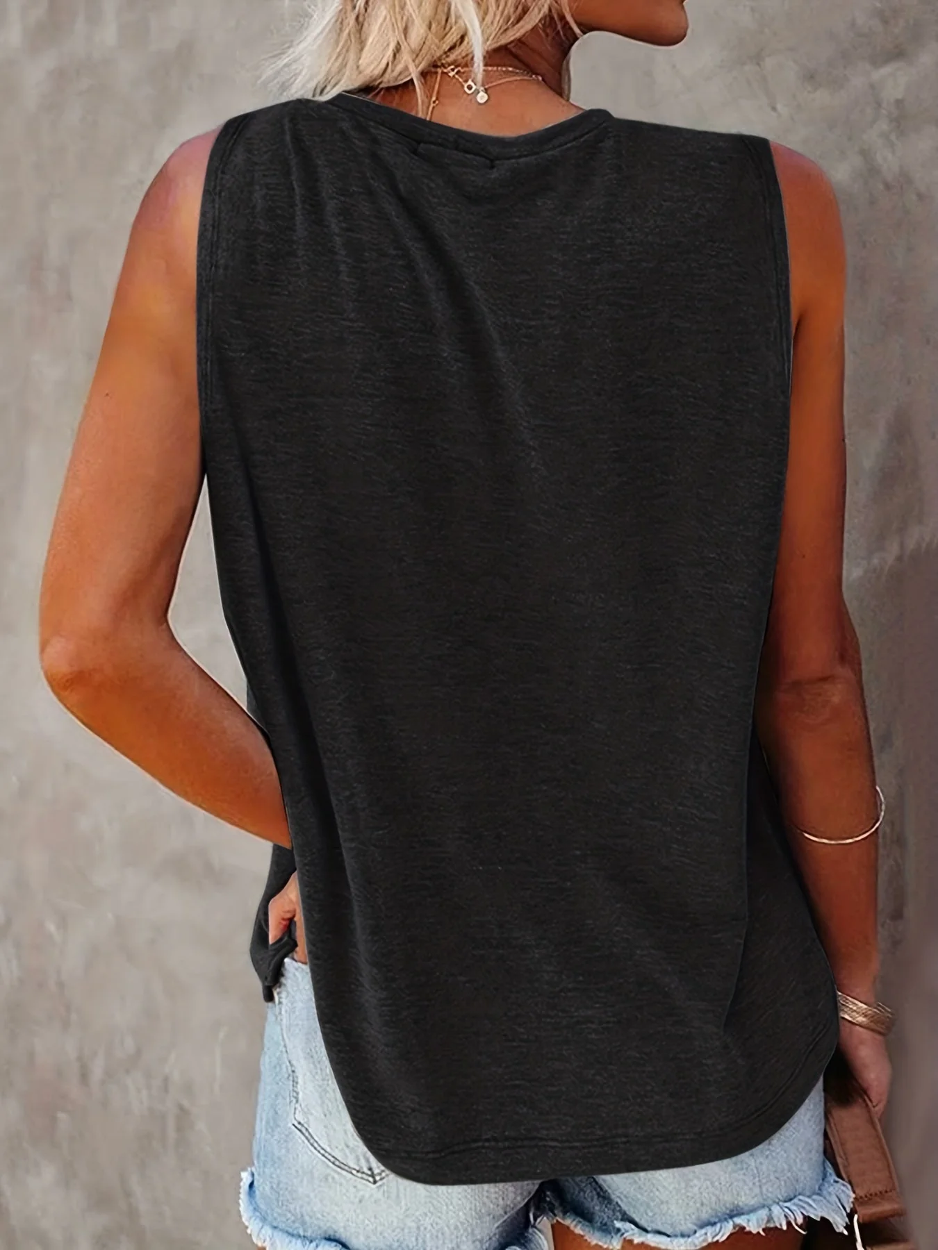 Débardeur femme style bohème graphique soleil et lune, casual été, tendance jeune - Image 10