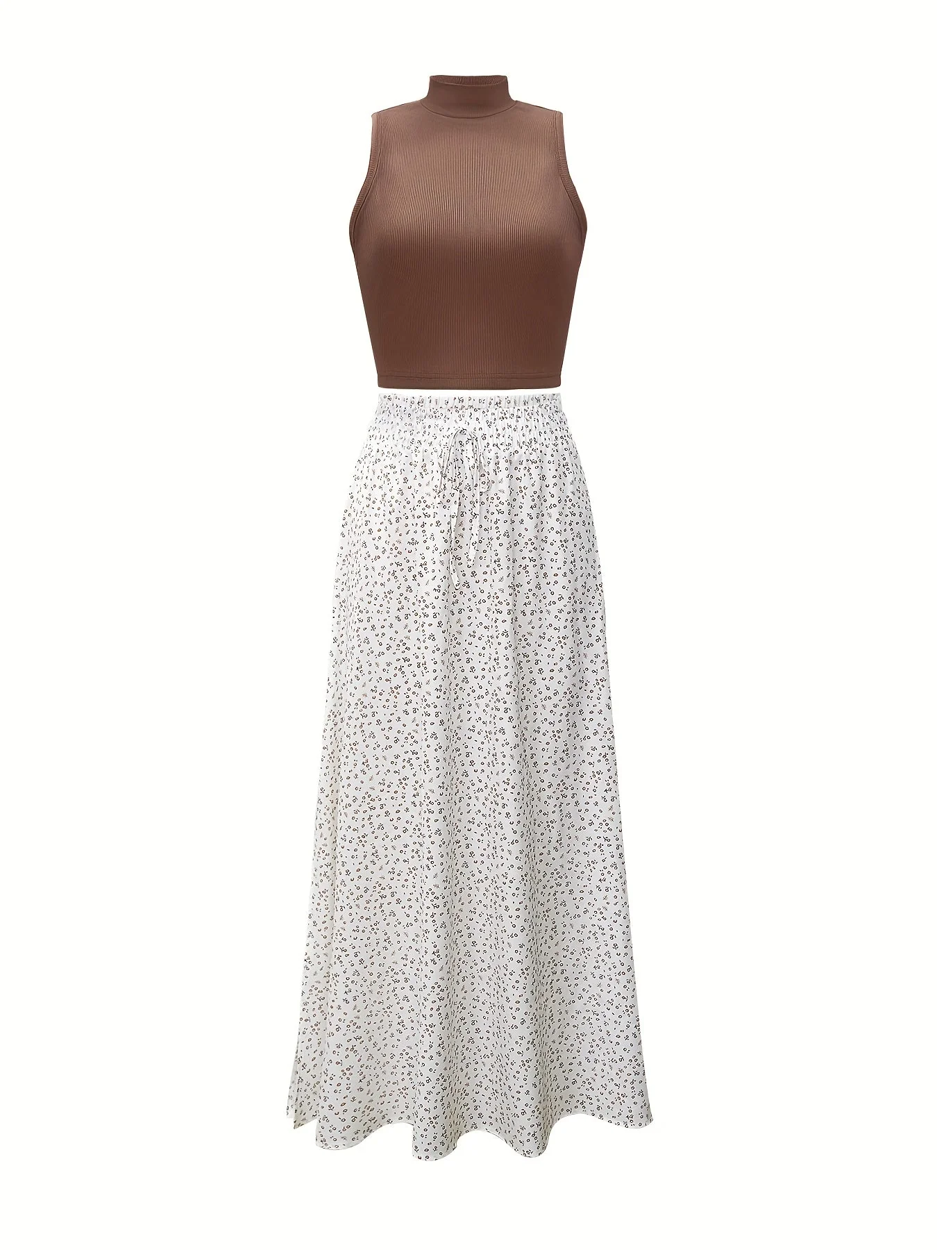 Débardeur Femme Style Élégant Col Montant pour Printemps/Été - Image 4