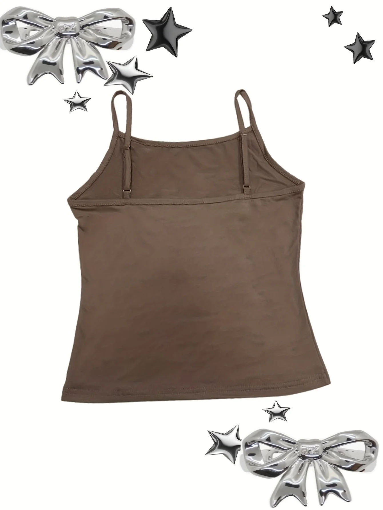 Débardeur Femme Y2K Motif Géométrique Style Urbain pour Look Tendance Été - Image 4