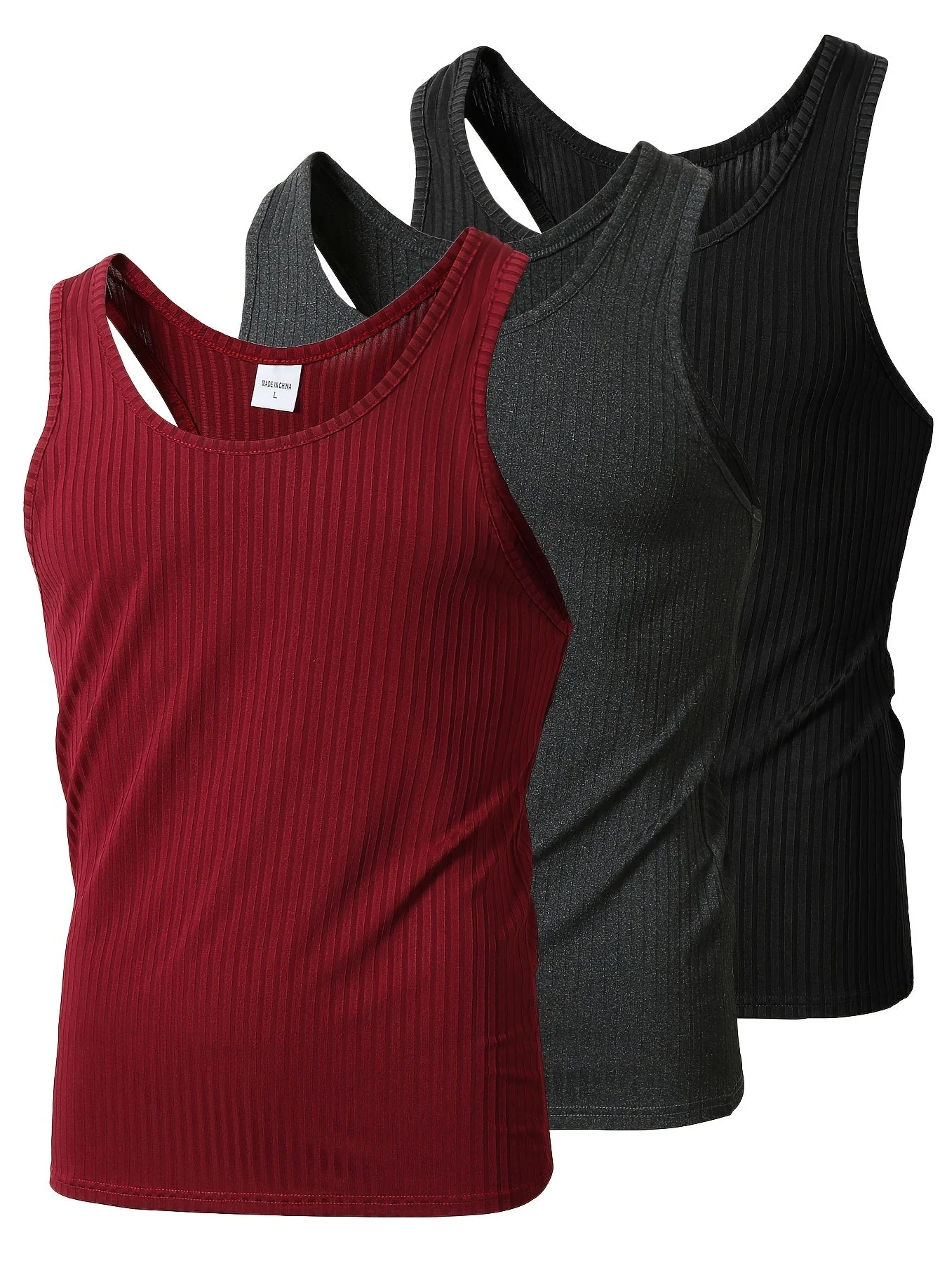 Débardeur Sport Homme Style Moderne Lot de 3 – Idéal pour Entraînement et Quotidien - Image 2
