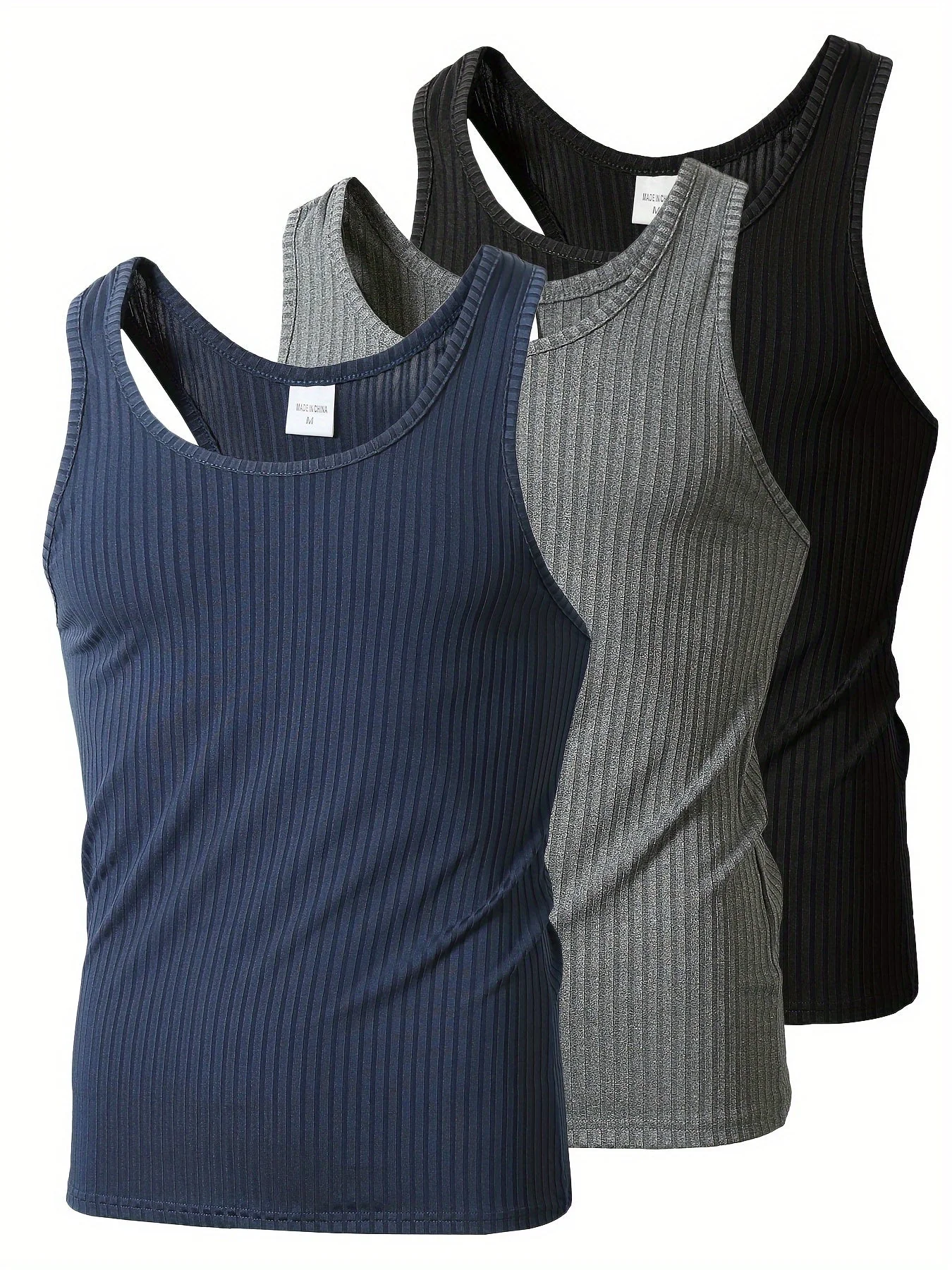 Débardeur Sport Homme Style Moderne Lot de 3 – Idéal pour Entraînement et Quotidien - Image 3