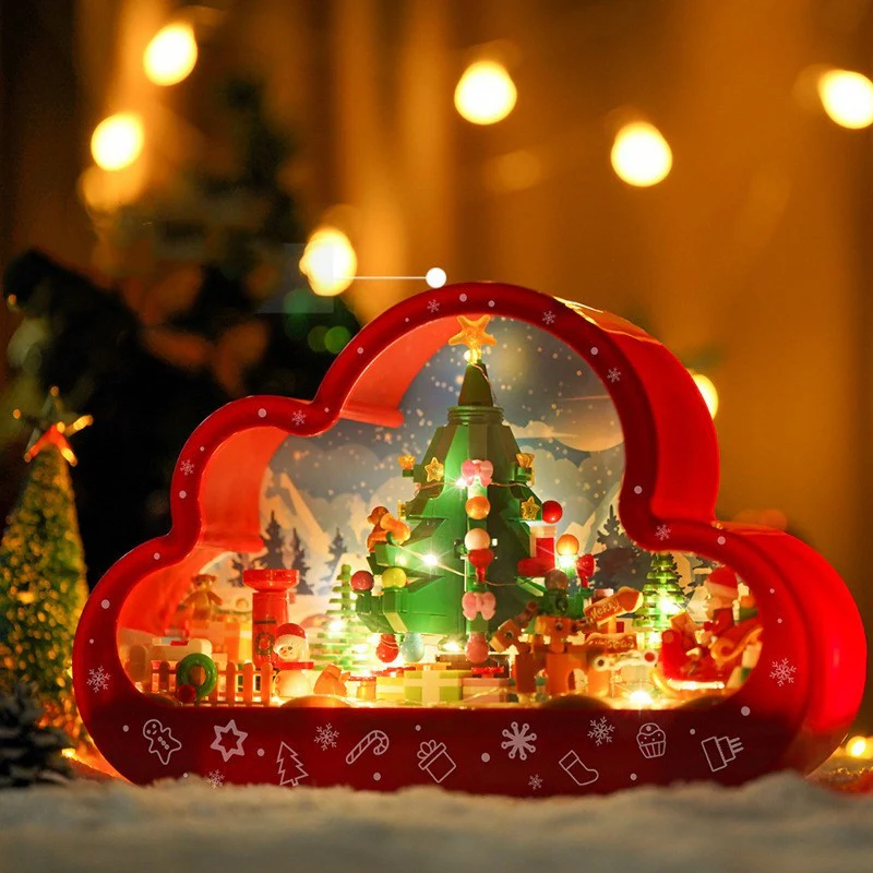 Décoration de Noël Nuage Magique avec Lumières et Blocs de Construction pour Enfants et Adultes - Image 2
