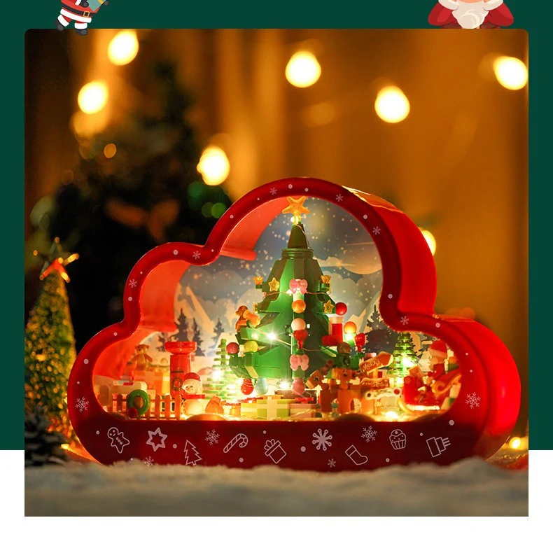 Décoration de Noël Nuage Magique avec Lumières et Blocs de Construction pour Enfants et Adultes - Image 3