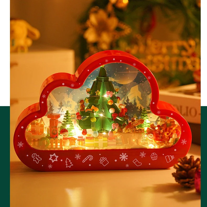 Décoration de Noël Nuage Magique avec Lumières et Blocs de Construction pour Enfants et Adultes - Image 4