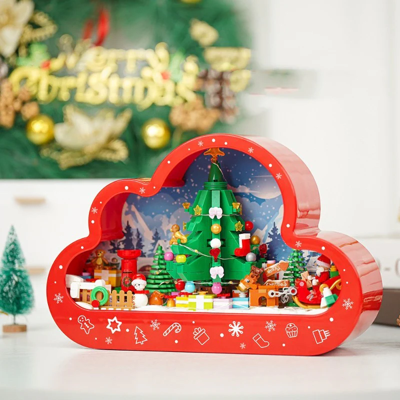 Décoration de Noël Nuage Magique avec Lumières et Blocs de Construction pour Enfants et Adultes - Image 7