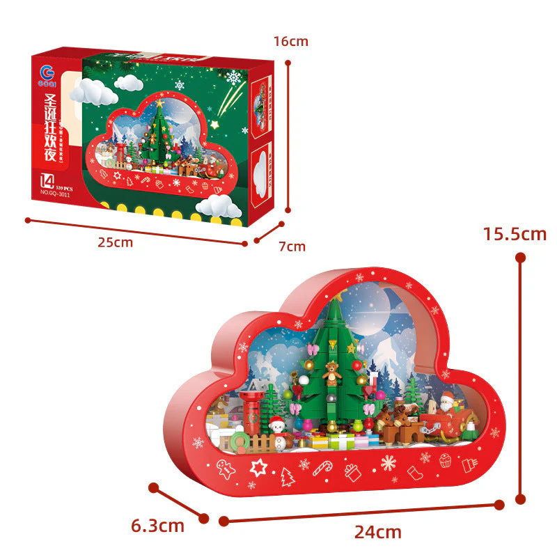 Décoration de Noël Nuage Magique avec Lumières et Blocs de Construction pour Enfants et Adultes - Image 9