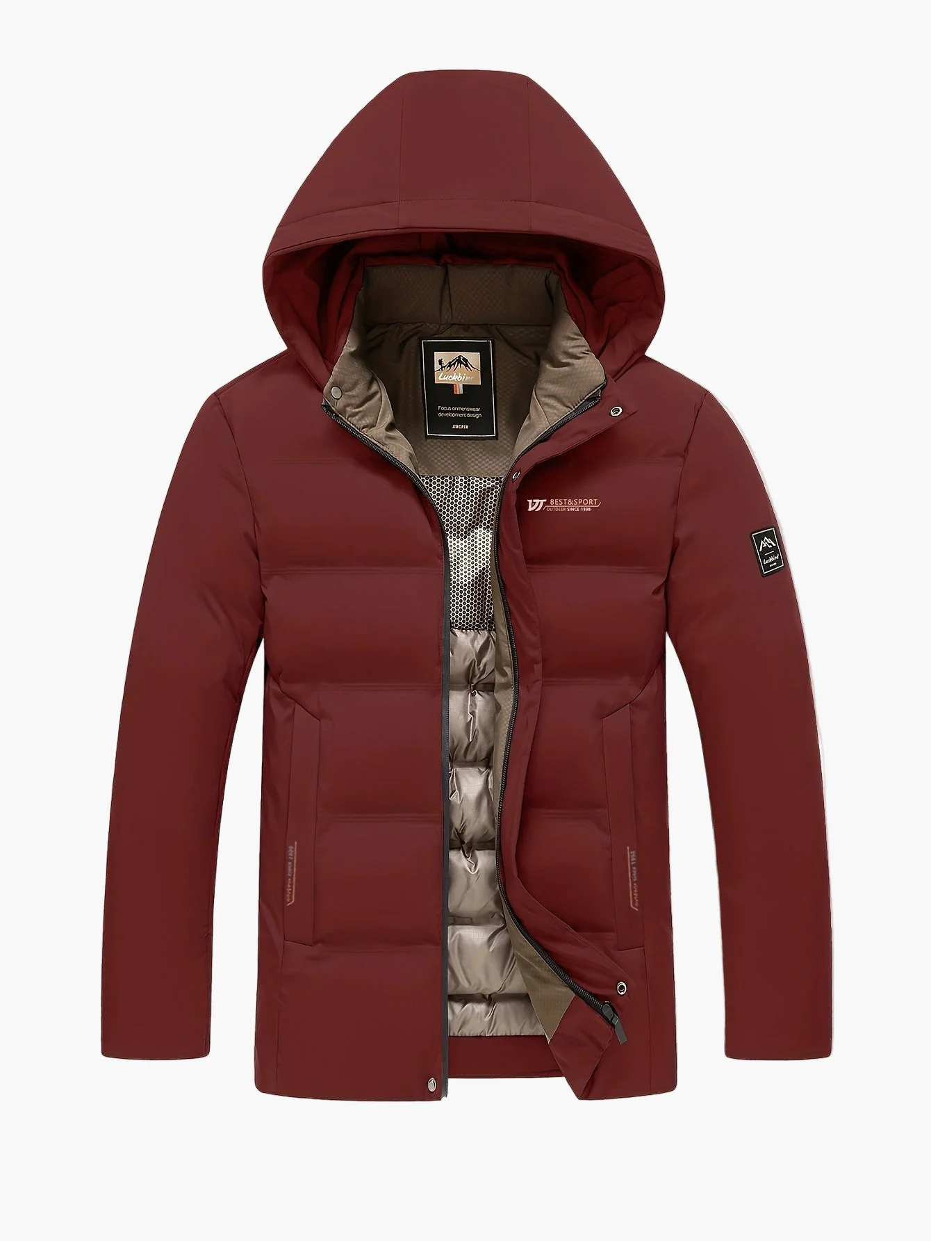 Doudoune à Capuche Homme Style Urbain Hiver Décontracté - Image 3