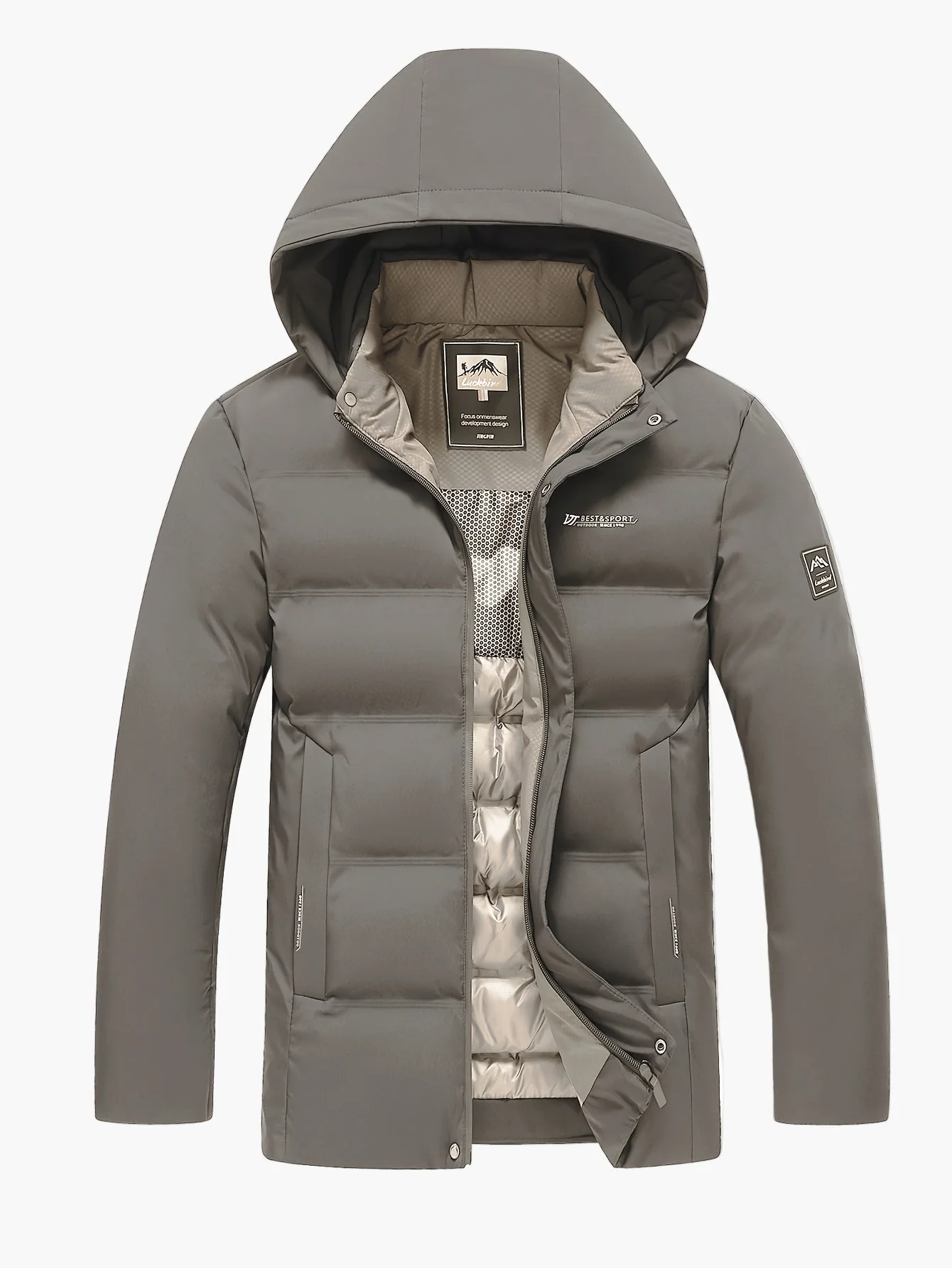 Doudoune à Capuche Homme Style Urbain Hiver Décontracté - Image 4