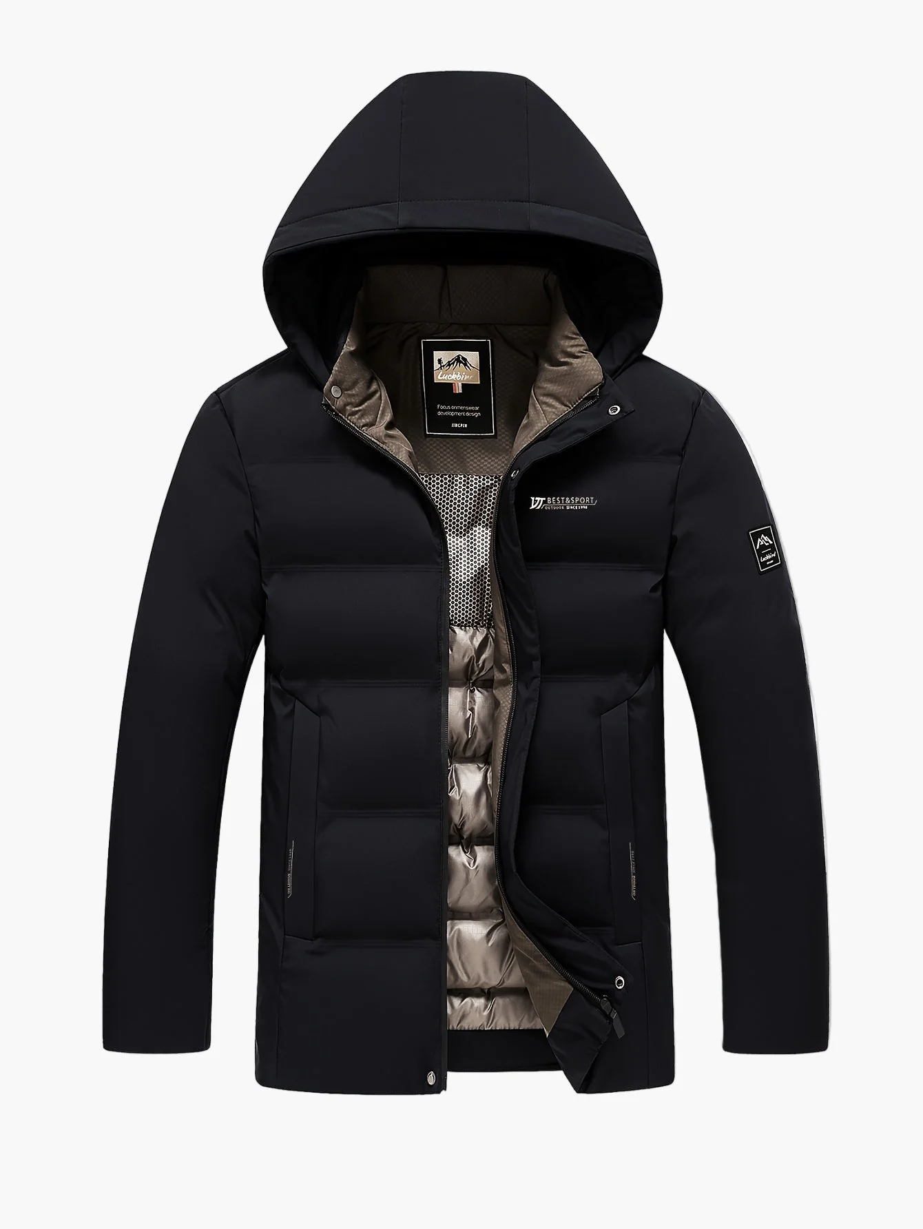 Doudoune à Capuche Homme Style Urbain Hiver Décontracté - Image 5