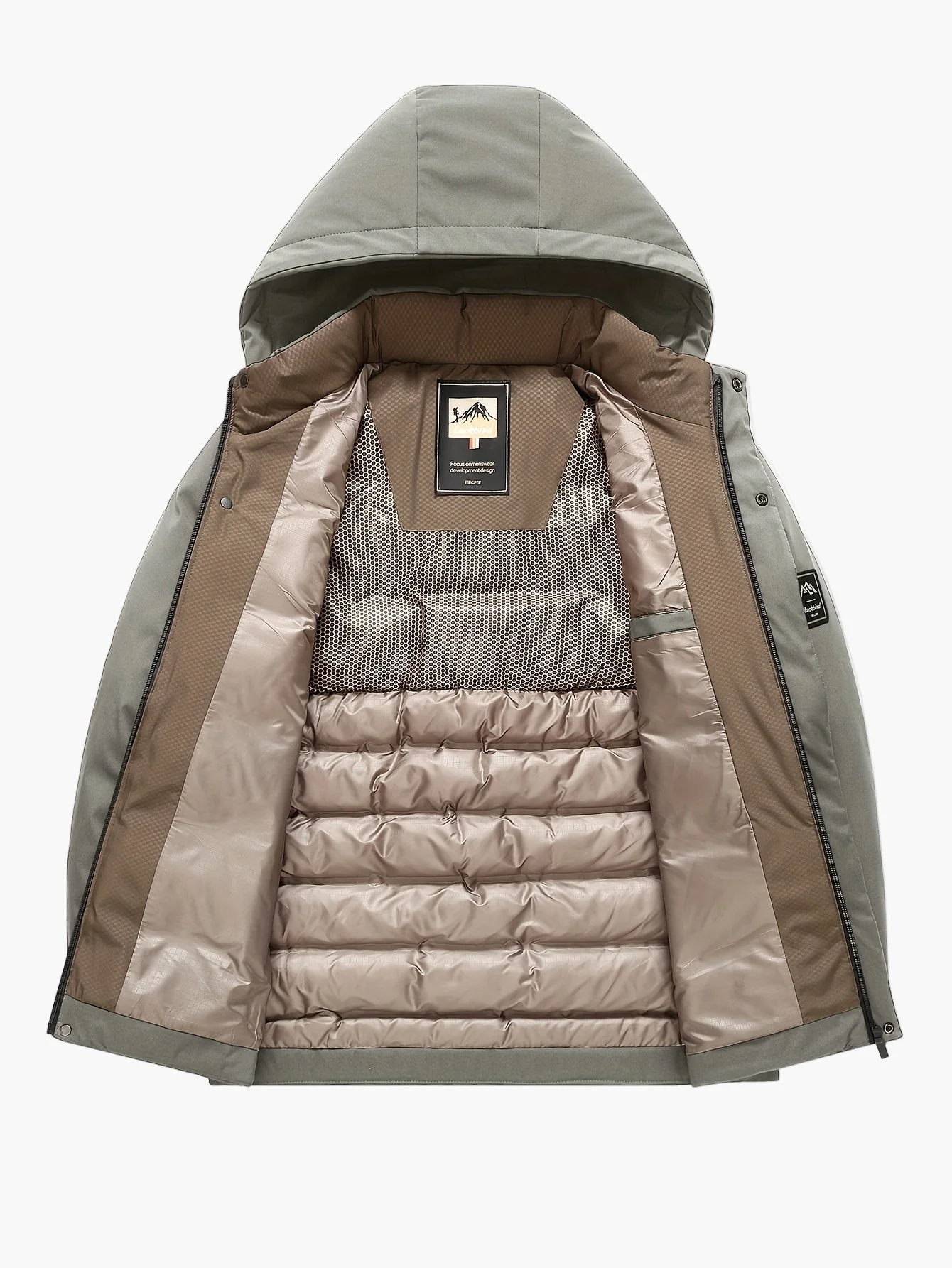 Doudoune à Capuche Homme Style Urbain Hiver Décontracté - Image 9
