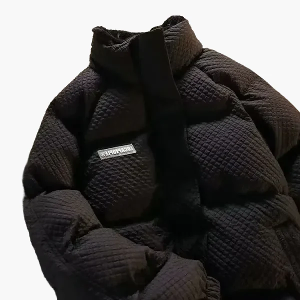 Doudoune décontractée unisexe à col montant style tendance pour l'hiver - Image 2