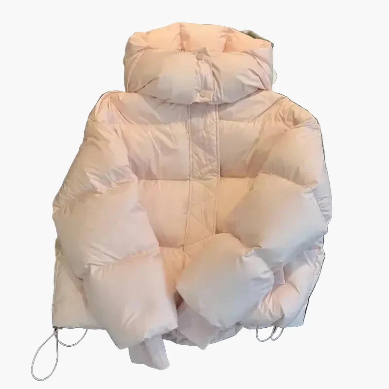Doudoune épaisse à capuche pour femme style décontracté hiver - Image 3