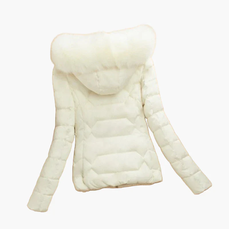 Doudoune Femme Élégante avec Capuche Large et Fermeture Zippée - Style Hiver Urbain - Image 2