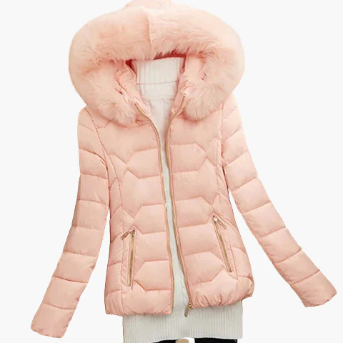 Doudoune Femme Élégante avec Capuche Large et Fermeture Zippée - Style Hiver Urbain - Image 4