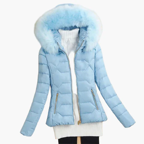 Doudoune Femme Élégante avec Capuche Large et Fermeture Zippée - Style Hiver Urbain - Image 5