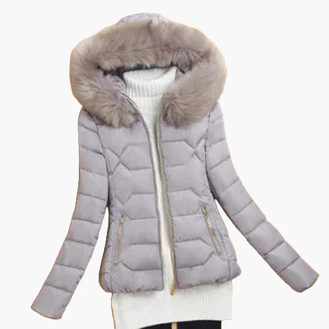 Doudoune Femme Élégante avec Capuche Large et Fermeture Zippée - Style Hiver Urbain - Image 6