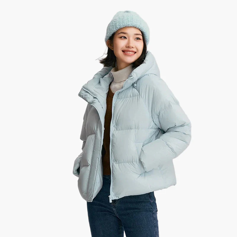 Doudoune Femme Élégante à Capuche Style Décontracté pour Hiver - Image 2