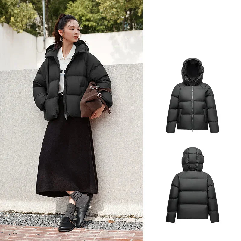 Doudoune Femme Élégante à Capuche Style Décontracté pour Hiver - Image 8