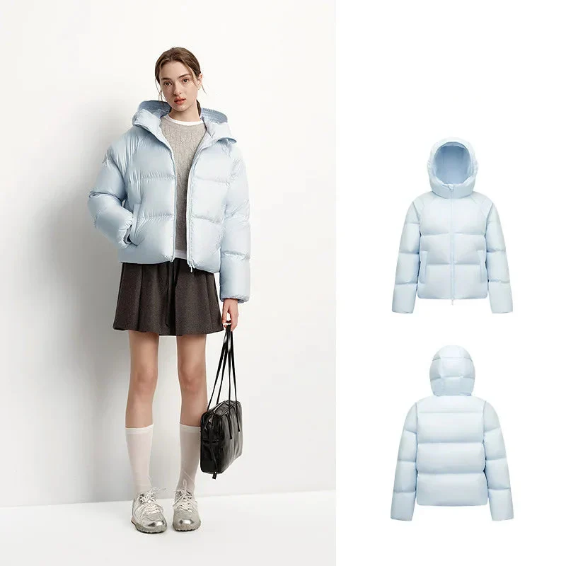 Doudoune Femme Élégante à Capuche Style Décontracté pour Hiver - Image 9