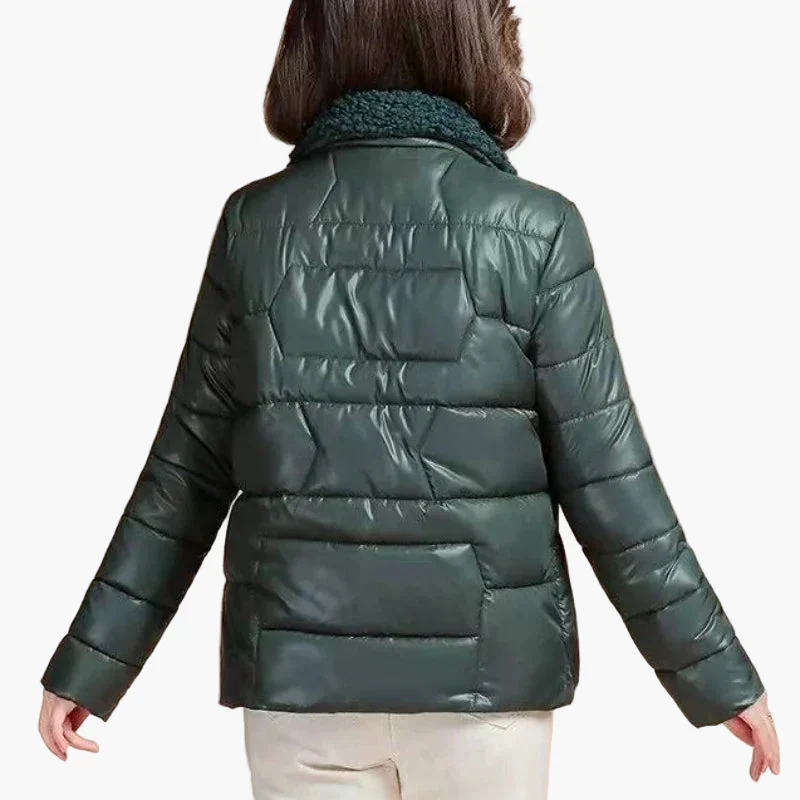 Doudoune Femme Élégante Col Fourrure Style Moderne pour Hiver et Ville - Image 2