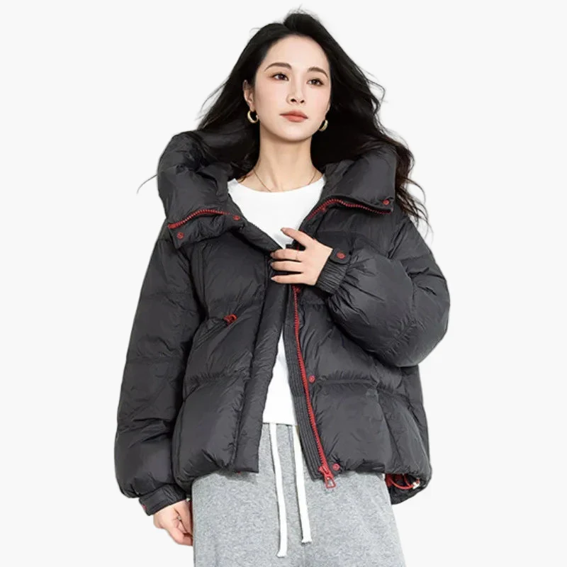 Doudoune Femme Style Oversize Urbain Hiver pour Look Décontracté - Image 5