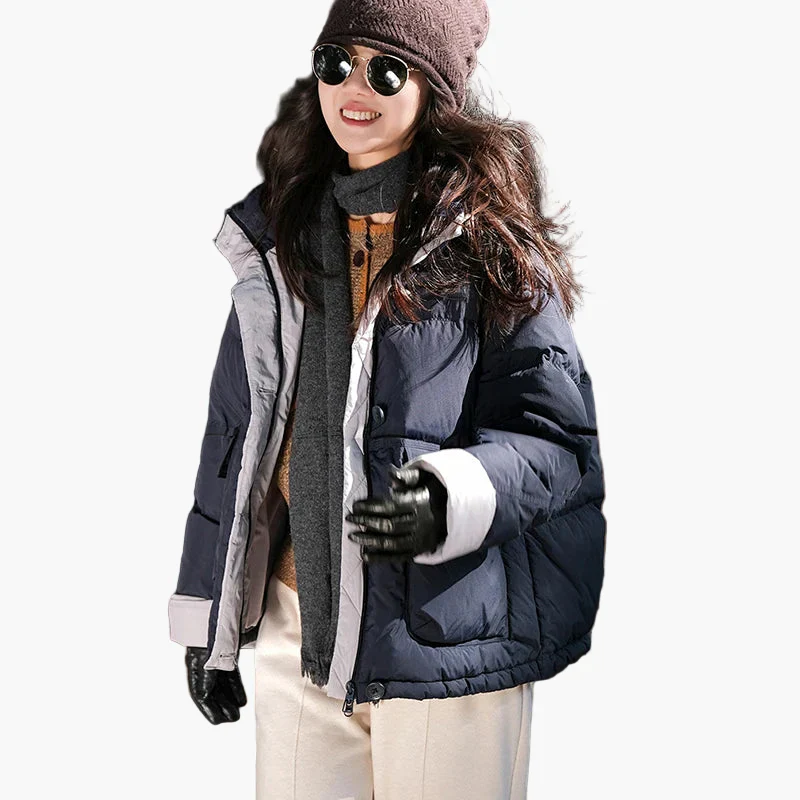 Doudoune Femme Style Urbain Hiver Décontracté Chaud pour Extérieur - Image 4