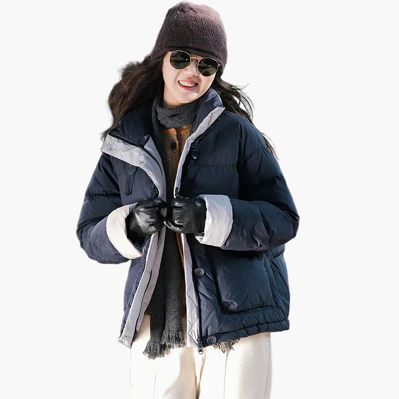 Doudoune Femme Style Urbain Hiver Décontracté Chaud pour Extérieur - Image 6