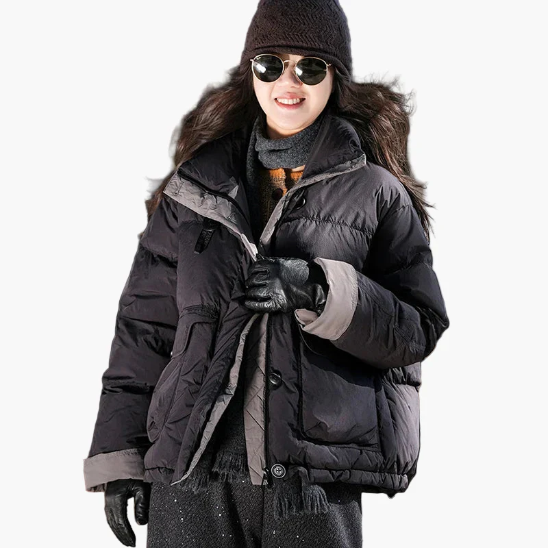 Doudoune Femme Style Urbain Hiver Décontracté Chaud pour Extérieur - Image 7