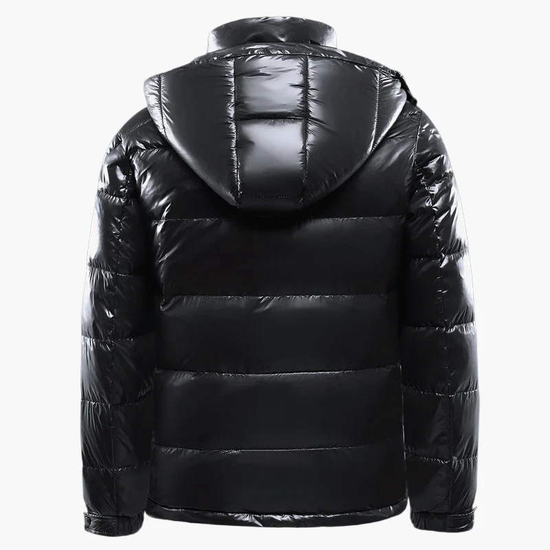 Doudoune Homme Capuche Style Urbain Hiver Coupe-Vent Décontractée - Image 5