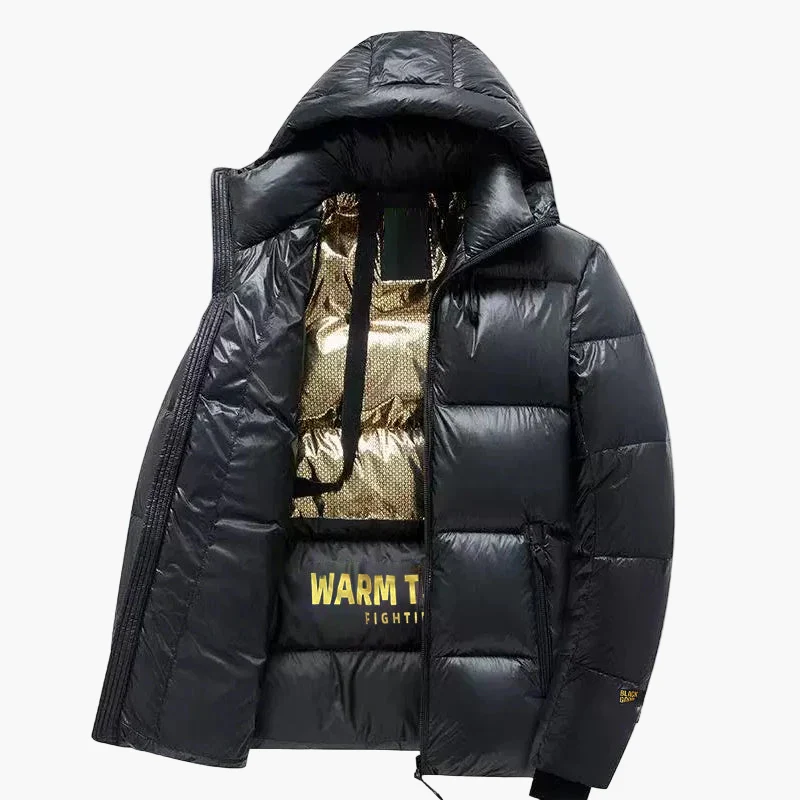 Doudoune Homme Style Urbain à Capuche pour Hiver - Veste Matelassée Décontractée - Image 2