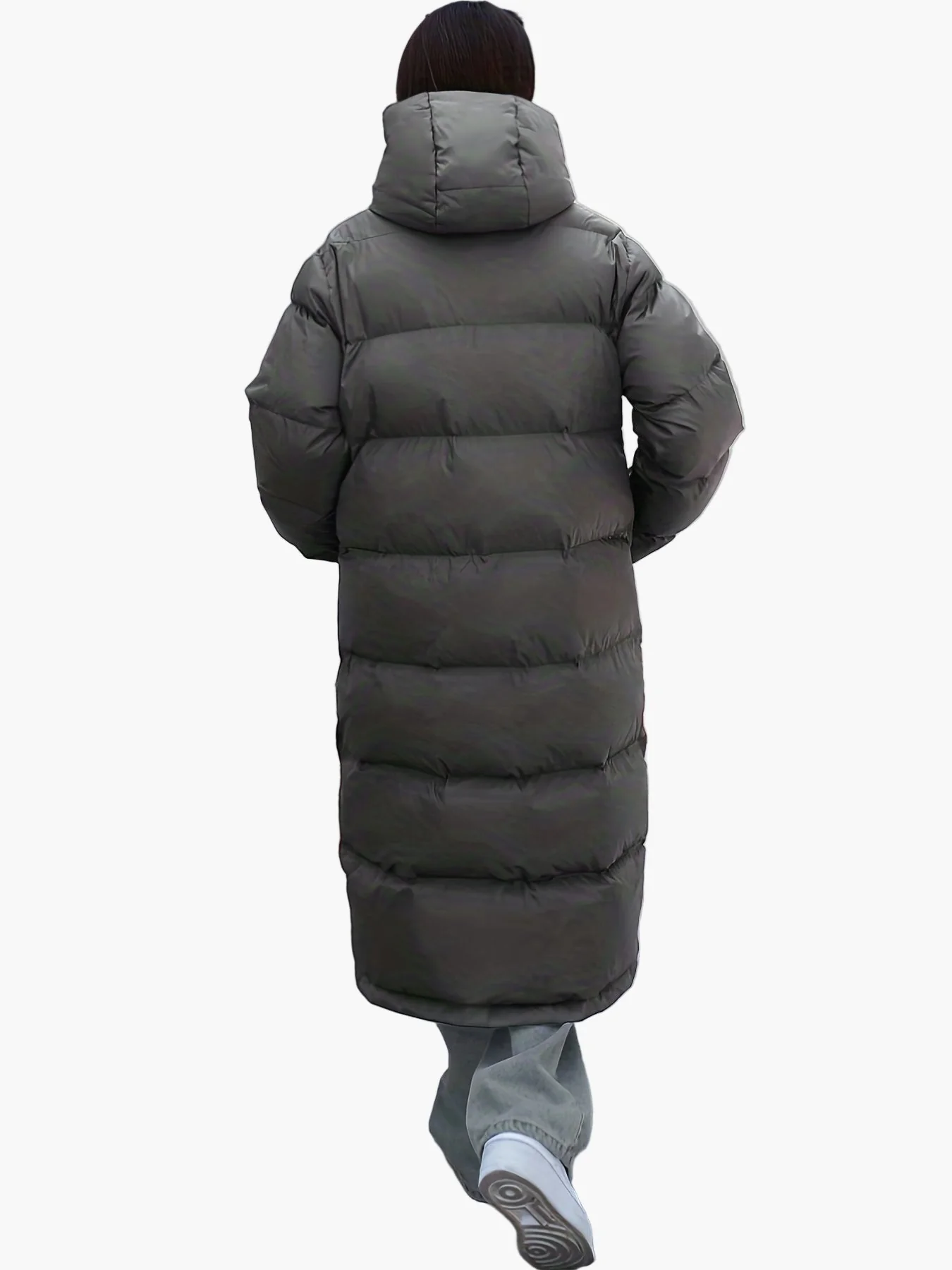 Doudoune Longue Élégante Femme Style Urbain Hiver - Image 3