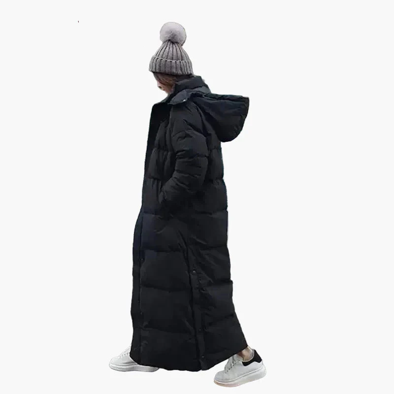 Doudoune Longue Femme Style Urbain Hiver | Manteau Matelassé Chaud Élégant - Image 3