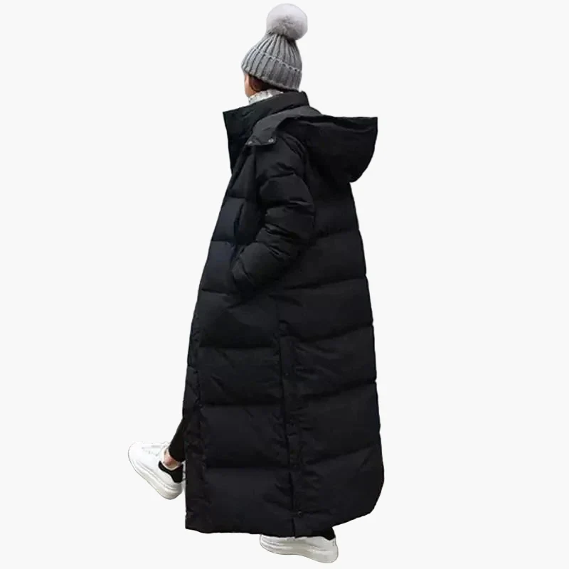 Doudoune Longue Femme Style Urbain Hiver | Manteau Matelassé Chaud Élégant - Image 4