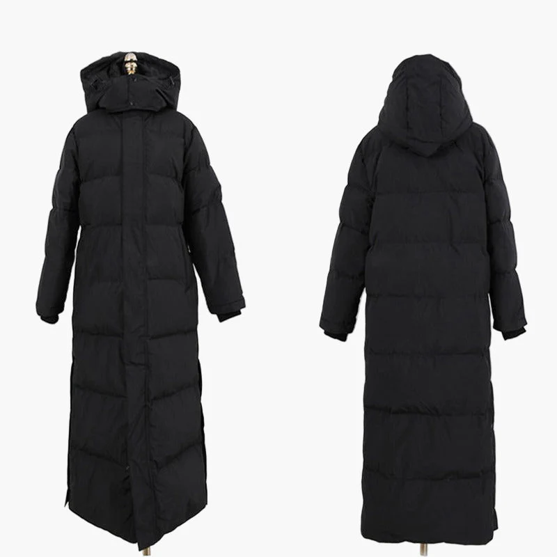 Doudoune Longue Femme Style Urbain Hiver | Manteau Matelassé Chaud Élégant - Image 5