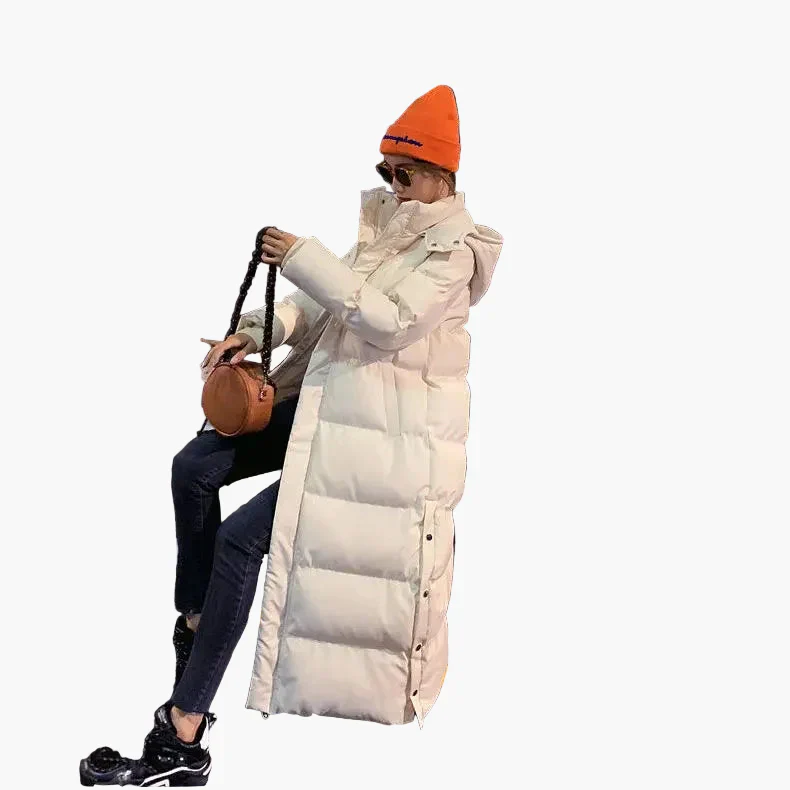 Doudoune Longue Femme Style Urbain Hiver | Manteau Matelassé Chaud Élégant - Image 6
