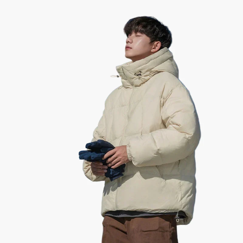 Doudoune Oversize Unisexe à Capuche Style Urbain pour Hiver - Idéale Quotidien et Outdoor - Image 2