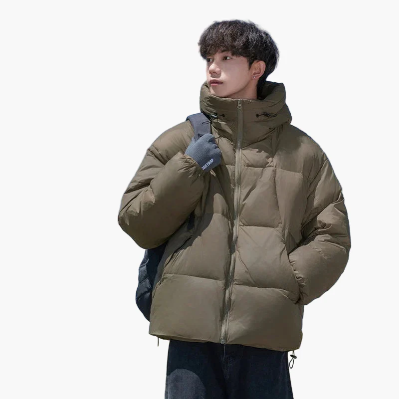 Doudoune Oversize Unisexe à Capuche Style Urbain pour Hiver - Idéale Quotidien et Outdoor - Image 3