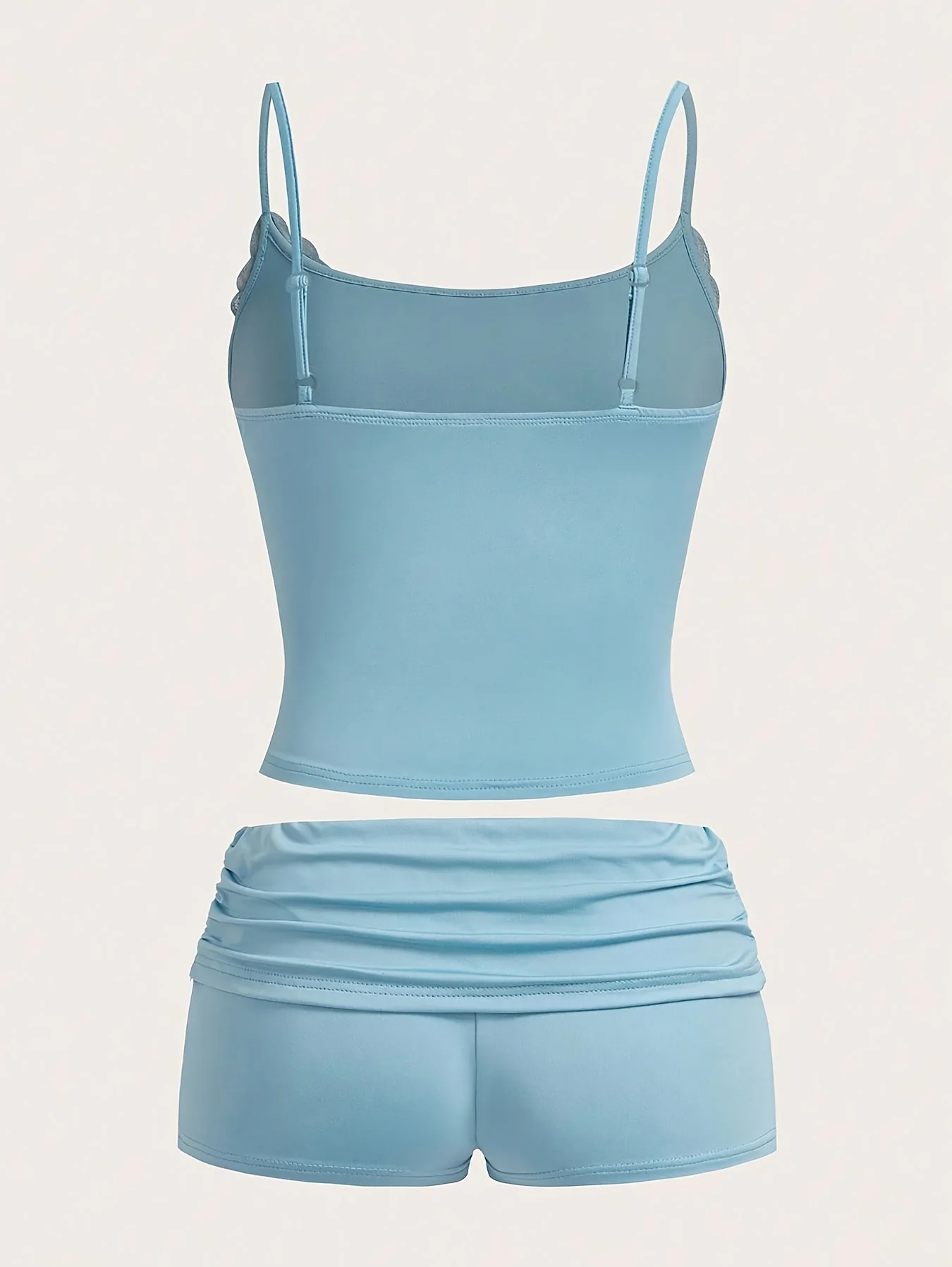 Ensemble court femme élégant à bretelles pour détente et nuit – Style tendance printemps-été - Image 7