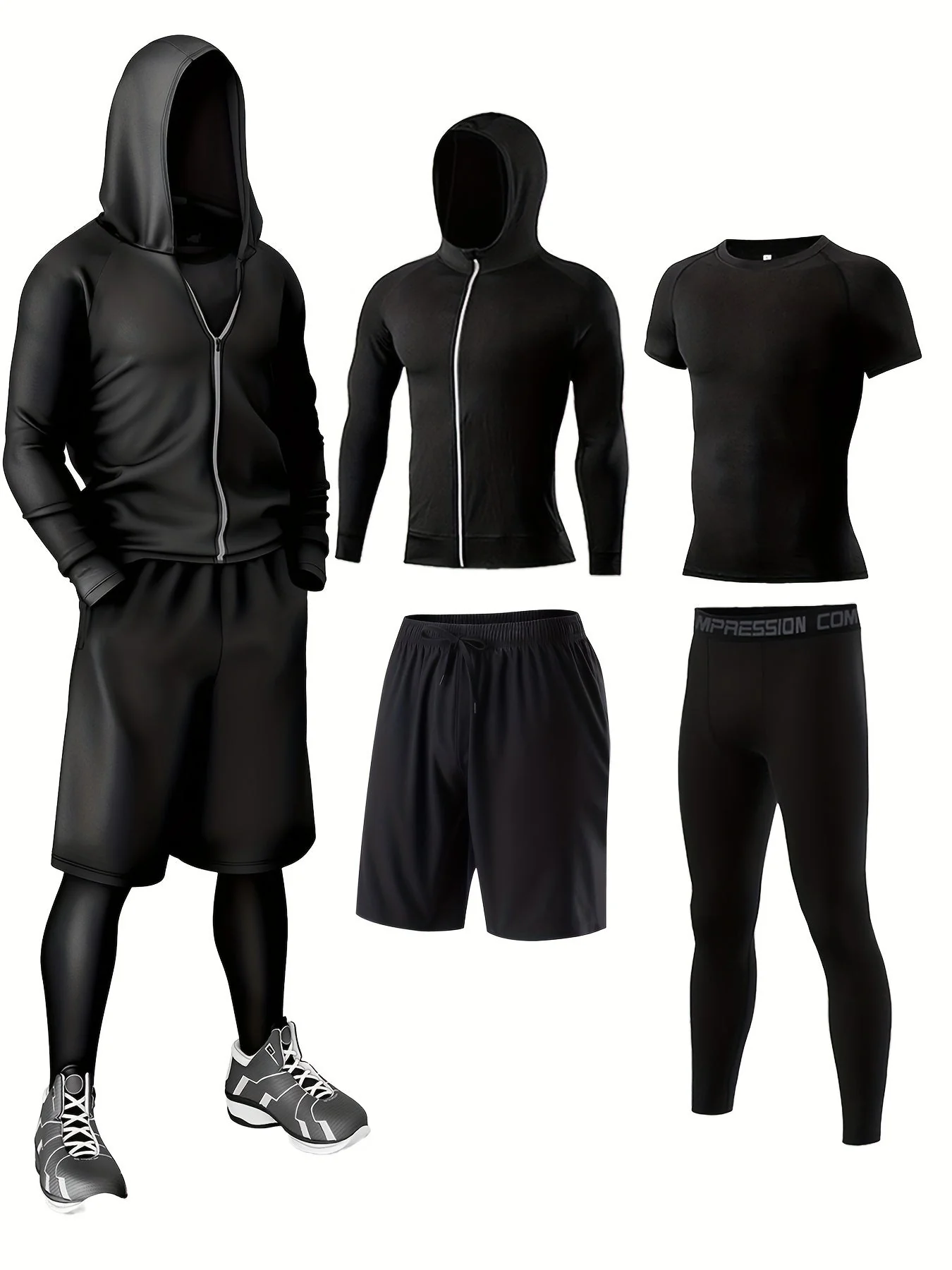 Ensemble de sport urbain pour homme – Complet, style moderne, usage fitness et running - Image 3