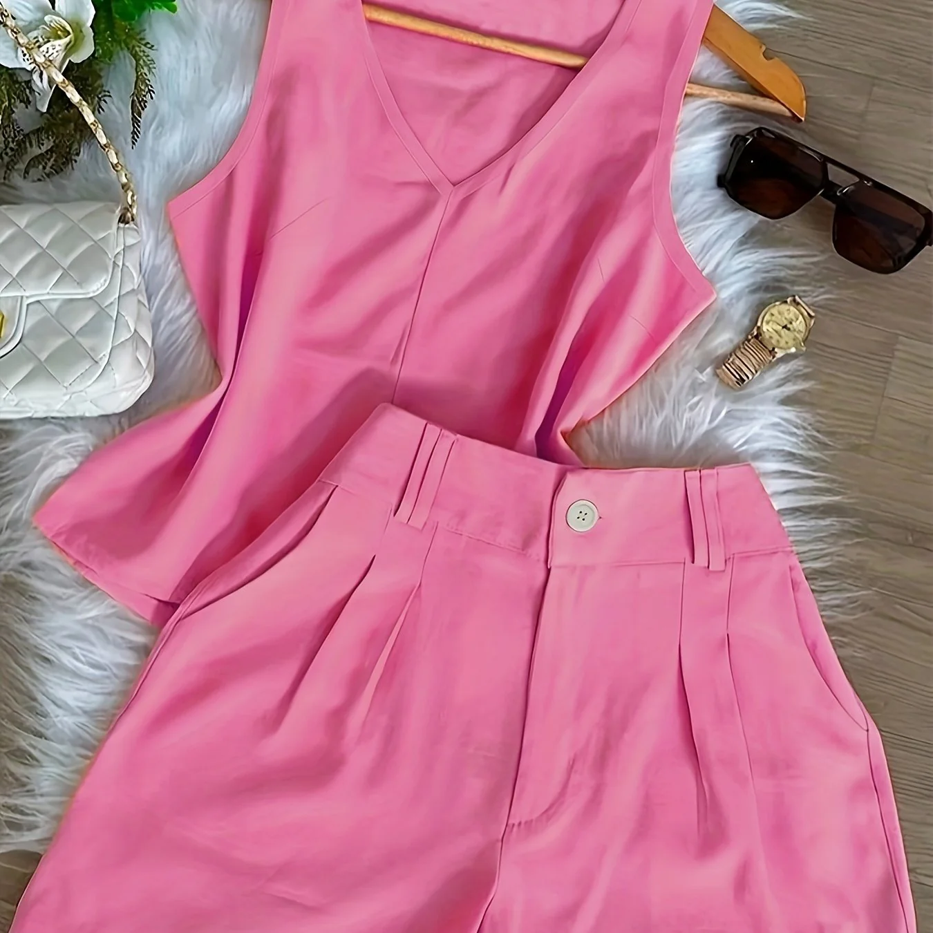 Ensemble Débardeur et Short Femme Style Décontracté Chic Été - Image 15