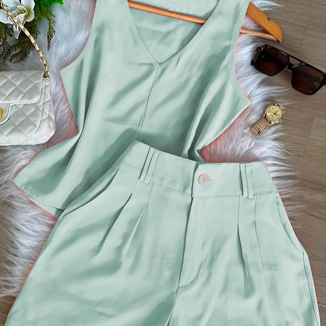 Ensemble Débardeur et Short Femme Style Décontracté Chic Été - Image 19