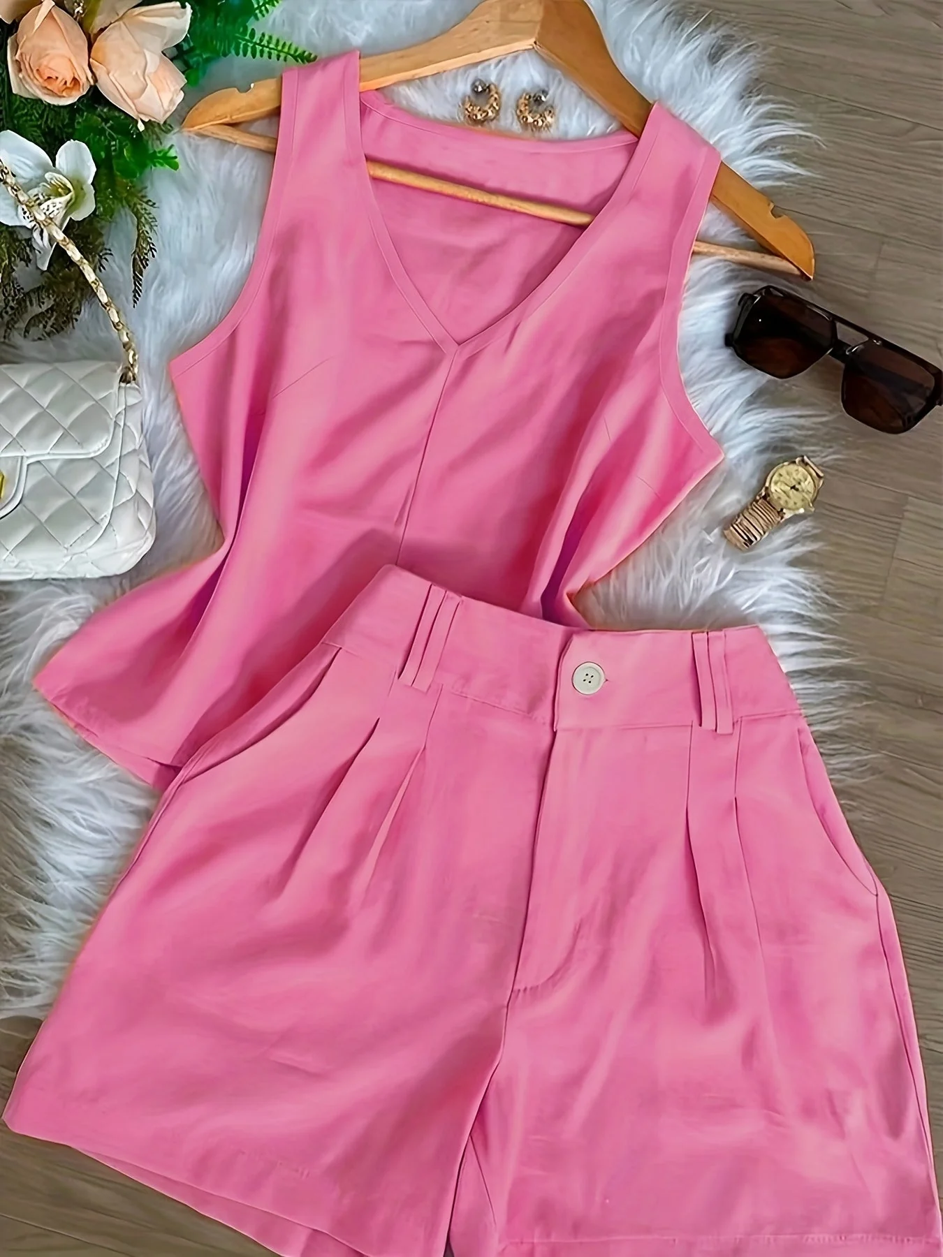 Ensemble Débardeur et Short Femme Style Décontracté Chic Été - Image 7